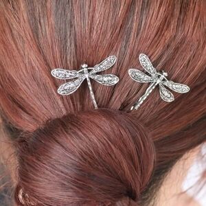 ✨3 FOR $28✨🆕 DRAGONFLY HAIR PINS - SET OF 2